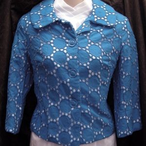 Blue jacket retro style